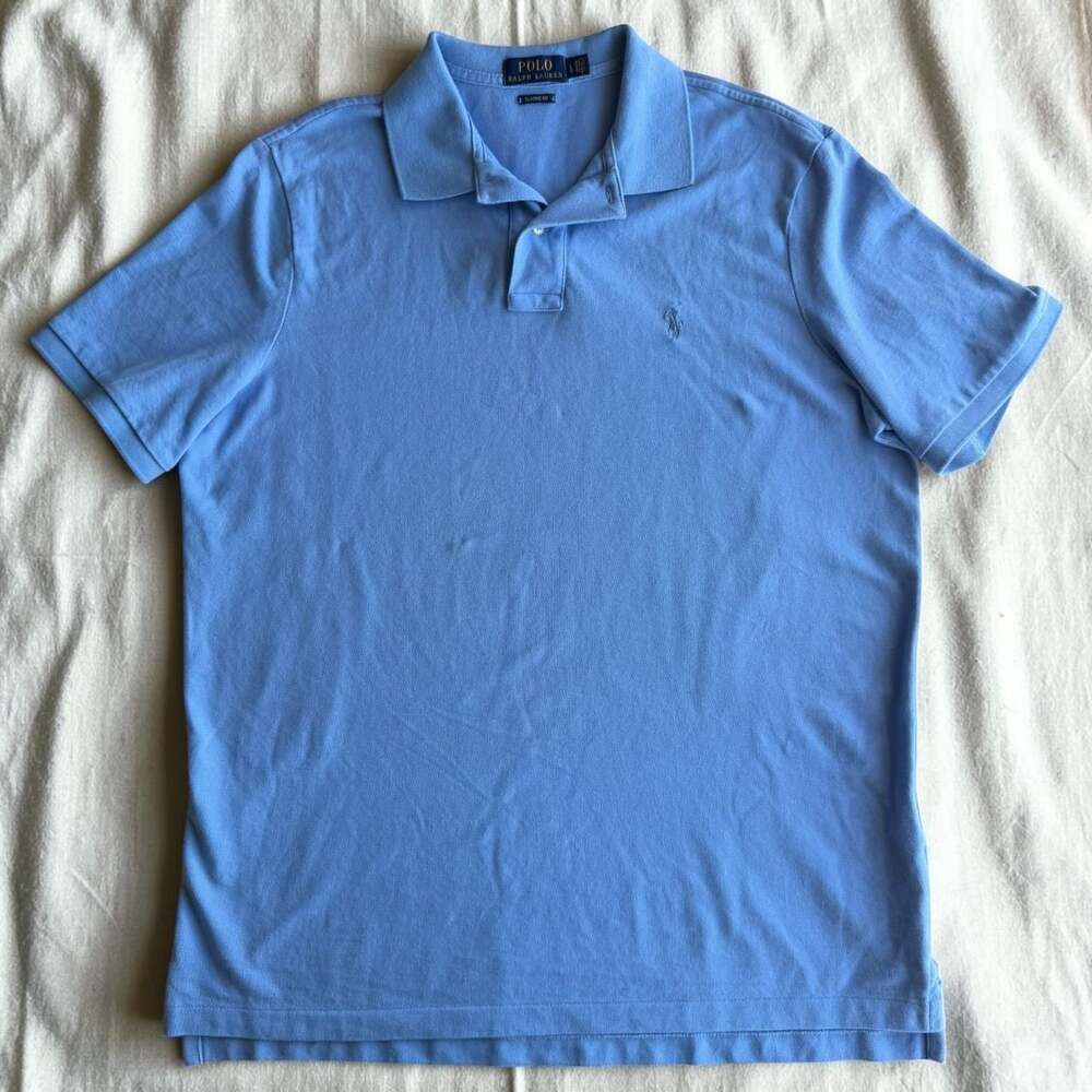Polo Ralph Lauren Classic Fit Polo Shirt Light Blue Size Large